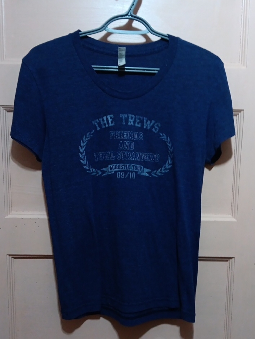 The Trews Friends And Total Strangers Navy Blue Graphic Tee - Women